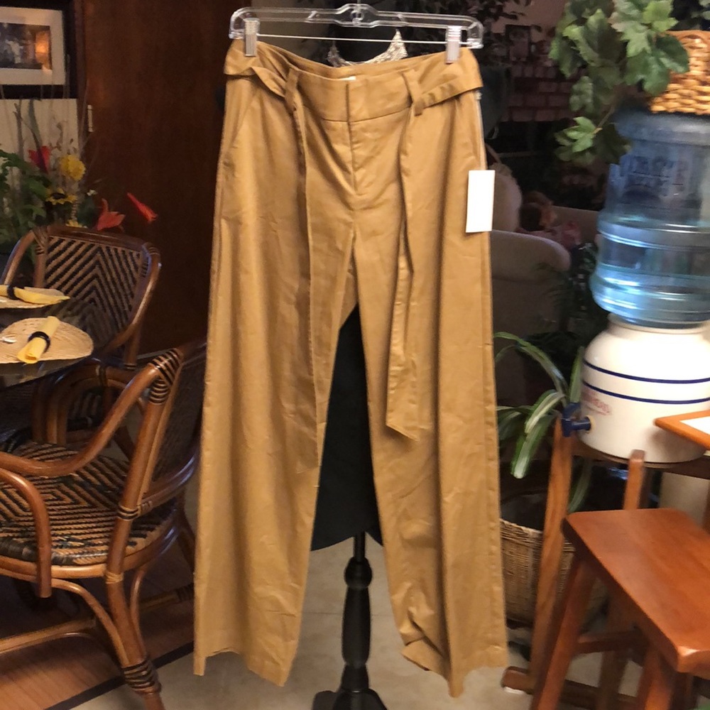 A New Day Khaki Wide Leg Pants - Picture 1 of 6